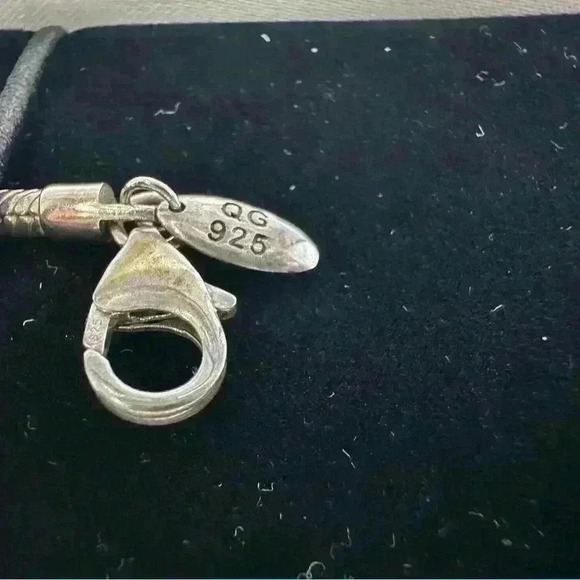 Sterling Silver Reflection Bead Bracelet 7” October Birthstone - Picture 3 of 4